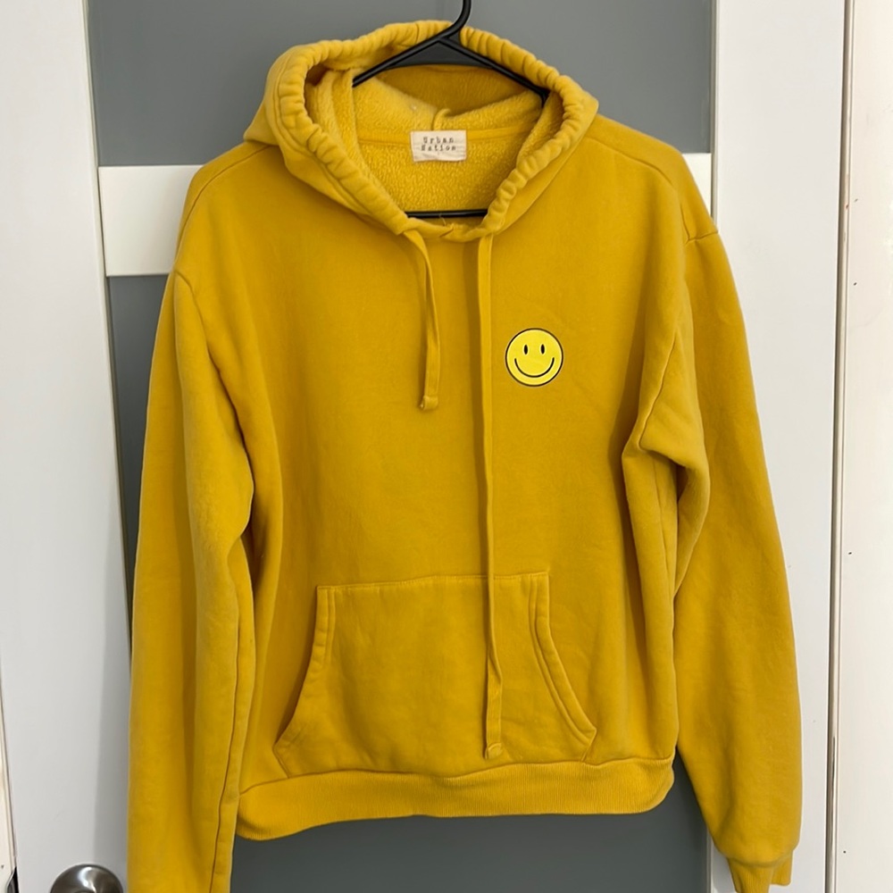 Urban Nation Women's Yellow Hoodie Size L